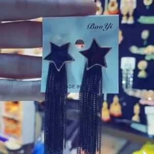 Star Tassel Chain Earring